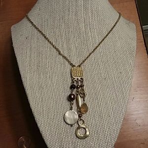 Lia Sophia Gold Bead Necklace